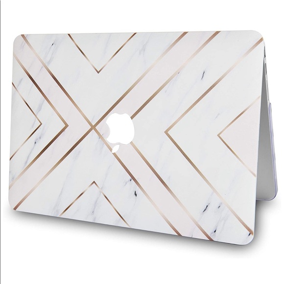 MacBook Pro 13" Marble Gold Stripe Hard Case Cover - Picture 3 of 5